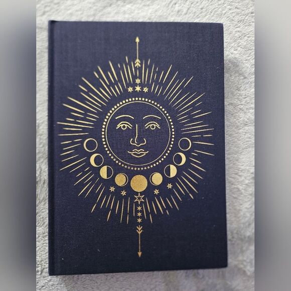 Sun Moon Phases Cloth Journal Diary Notebook Lined Pages NEW - Picture 1 of 6